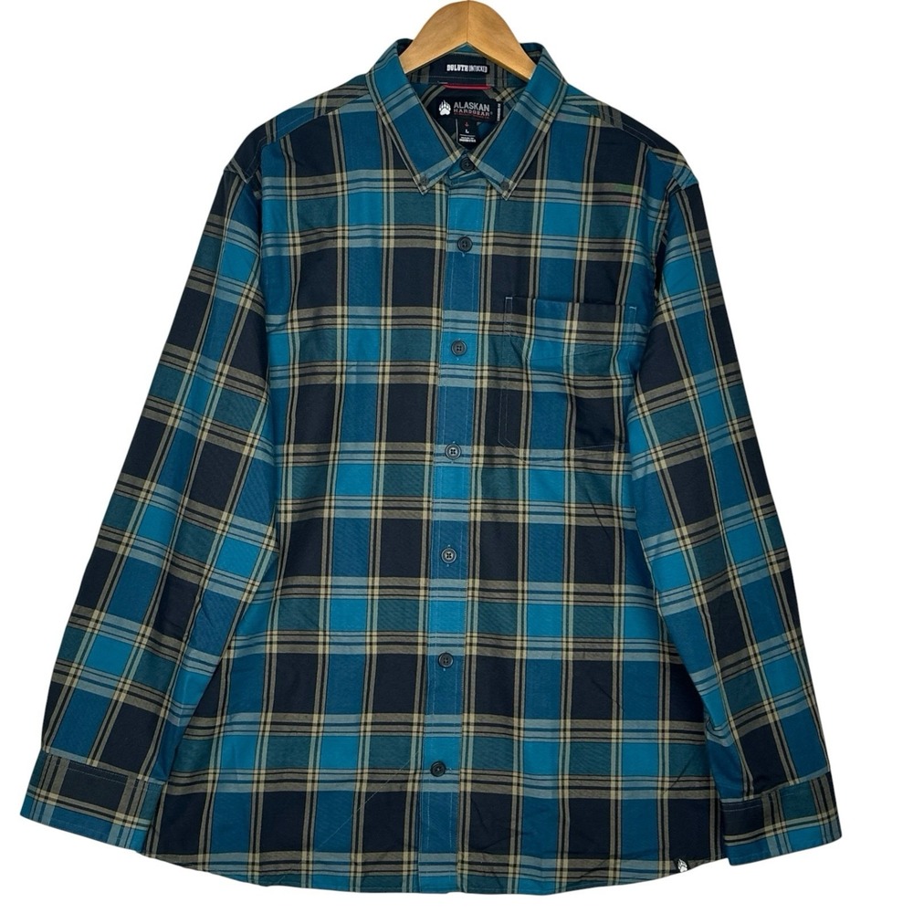 Duluth‎ Alaskan Hardgear Untucked Shirt Mens L Plaid Wool Blend Button Front